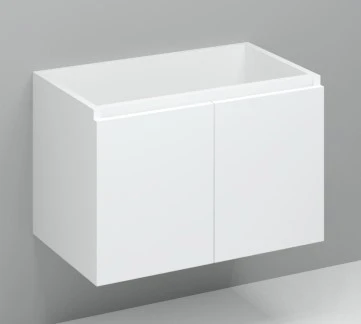 Procasa Kivu sous-meuble avec 2 portes sans poignées 800 x 475 x 520 mm - blanc