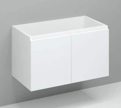 Procasa Kivu sous-meuble avec 2 portes sans poignées 900 x 475 x 520 mm - blanc