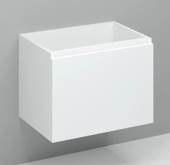 Procasa Kivu sous-meuble avec 1 tiroir sans poignées 700 x 475 x 520 mm - blanc
