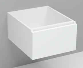 Procasa Thiny sous-meuble avec 1 porte gauche 400 x 220 x 520 mm - blanc