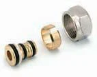 Comap 839 raccord bicône M22 x 16/2 mm - pour multilayer tuyau- nickelé