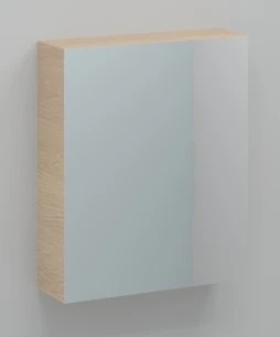 Procasa Kivu spiegelkast zonder verlichting met 1 deur links 600 x 720 x 160 mm - smoked oak - zonder combibox