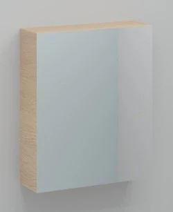 Procasa Kivu spiegelkast zonder verlichting met 1 deur rechts 600 x 720 x 160 mm - smoked oak - zonder combibox