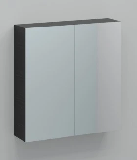 Procasa Kivu armoire de toilette sans éclairage avec 2 portes 700 x 720 x 160 mm - raven oak - exclusif combibox