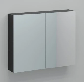 Procasa Kivu armoire de toilette sans éclairage avec 2 portes 900 x 720 x 160 mm - raven oak - exclusif combibox