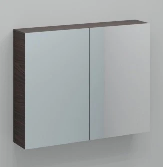 Procasa Kivu spiegelkast zonder verlichting met 2 deuren 2 portes 900 x 720 x 160 mm - lungo - zonder combibox