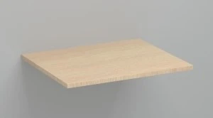 Procasa Kivu tablette mélamine 600 x 500 x 18 mm - smoked oak