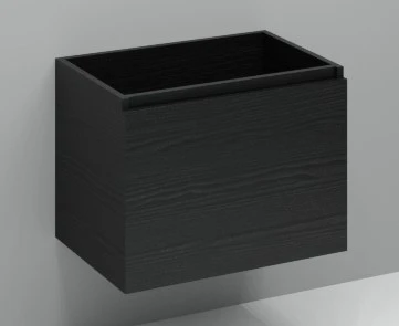 Procasa Kivu sous-meuble avec 1 tiroir sans poignées 700 x 475 x 520 mm - raven oak