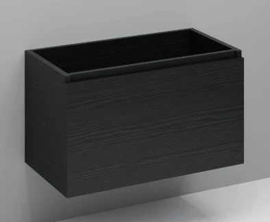 Procasa Kivu sous-meuble avec 1 tiroir sans poignées 900 x 475 x 520 mm - raven oak