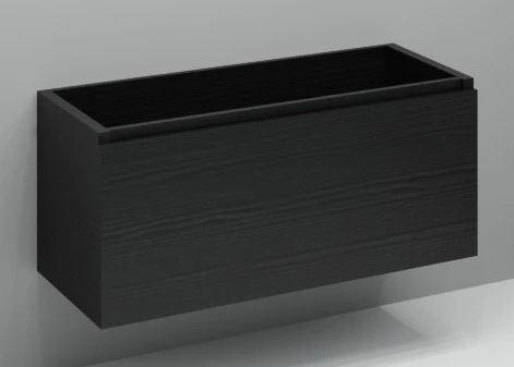 Procasa Kivu sous-meuble avec 1 tiroir sans poignées 1200 x 475 x 520 mm - raven oak