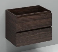 Procasa Kivu sous-meuble avec 2 tiroirs sans poignées 700 x 475 x 520 mm - lungo - découpe centrale