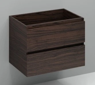 Procasa Kivu sous-meuble avec 2 tiroirs sans poignées 700 x 475 x 520 mm - lungo - découpe centrale