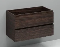 Procasa Kivu sous-meuble avec 2 tiroirs sans poignées 900 x 475 x 520 mm - lungo - découpe centrale