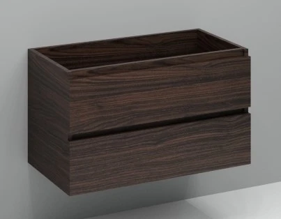 Procasa Kivu sous-meuble avec 2 tiroirs sans poignées 900 x 475 x 520 mm - lungo - découpe centrale