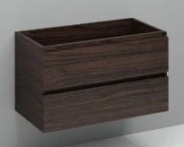 Procasa Kivu sous-meuble avec 2 tiroirs sans poignées 900 x 475 x 520 mm - lungo - découpe gauche
