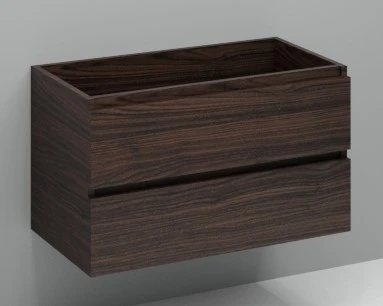 Procasa Kivu sous-meuble avec 2 tiroirs sans poignées 900 x 475 x 520 mm - lungo - découpe gauche