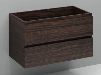 Procasa Kivu sous meuble lavabo 2 tiroirs sans poignée 900 x 475 x 520 mm - lungo - découpe droite