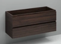 Procasa Kivu sous-meuble avec 2 tiroirs sans poignées 1200 x 475 x 520 mm - lungo - découpe gauche