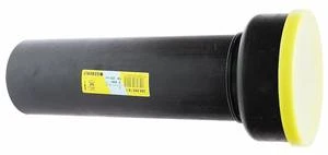 SORTIE WC GEBERIT 110 MM noir pe droit avec manchon - pour wc au sol - sans joint