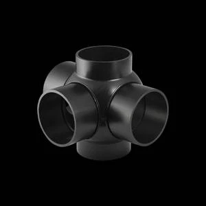 Geberit PE raccord spérique 88° - 90° 75 x 75 x 75 x 75 x 75 mm