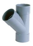 Nicoll PVC à coller té 45° FFF 50 x 50 x 50 mm