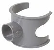 Nicoll PVC à coller selle 80/75 x 40 mm - gris