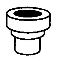 Nicoll QU urinoir aansluitmof 50 x 40 mm - wit
