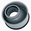 Airfit PP réduction excentrique MF 110 x 75 mm