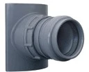 Nicoll PVC à coller selle 125 x 40 mm - avec bague de serrage et joint