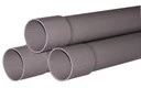 Nicoll RWA PVC tuyau avec manchon 80 x 1,3 mm (longueur 4m) - gris foncé - prix par mètre