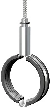 Flamco BKI collier de suspension M6 x 27 mm - avec caoutchouc