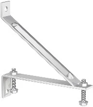 SUPPORT ANGULAIRE FLAMCO HS3 en combinaison avec R1 et R2 - horizontal