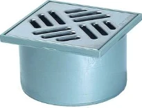 Kessel System 125 rehausse 125 mm - 150 x 150 mm - grille - classe K3