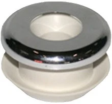 DBJ WSS urinoirdichting 18 mm - met chroom rozet