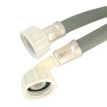DBJ aanvoerslang voor wasmachine 3/4 x 1500 mm - grijs rubber (aanvoer naar wasmachine)