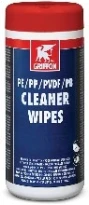Griffon Wipes lingettes nettoyantes (pot 100 pièces) pour PE, PP, PVDF et PB - prix par pot