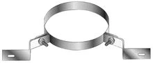 Roccheggiani SP - DP25 inox muurbeugel 180 mm - geschikt voor DP25 130 mm (130/180)