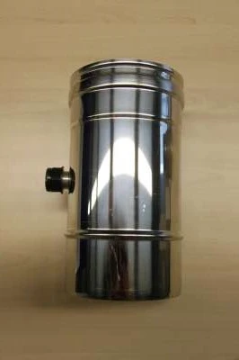 Roccheggiani SPG 316L inox enkelwandig buis met meetnippel 1/2 (lengte 250 mm) 100 mm (Viton dichting)