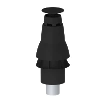 HOTTE CHEMINÉE ISOLECO TWINFLEX 80 MM noir foncé ral 9005