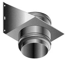 Roccheggiani DP25 inox dubbelwandig muursteun 200 mm (200/250)