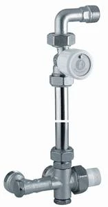 Giacomini  R438MTG ens. bi-tube mur rob. droit+courbe aa 1/2" X18