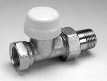 Begetube thermostatiseerbare rechte radiatorkraan 3/8 x 3/8