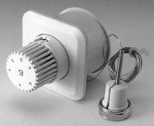 Begetube inbouw thermostaatkop met afstandsbediening type 3000 - wit - capillair 2 meter