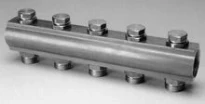 Begetube laiton collecteur sans trou de purge avec robinets prémontés 4/4 - 2 x M24