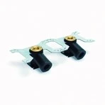 Begetube boite à encastrer 105° FM 1/2 x EK3/4 - noir - avec collier de fixation