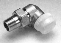 Begetube robinet radiateur thermostatisable double-équerre droite 1/2 x M24 - valeurs Kv réglables