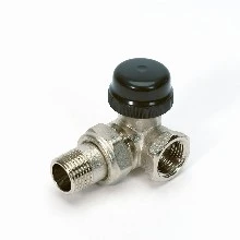 Begetube robinet radiateur thermostatisable double-équerre droite 1/2 x 1/2 - valeurs Kv réglables