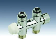 Begetube Optima bloc H thermostatisable 50-100% raccordement sol 1/2 x M24 - valeurs Kv réglables - chromé