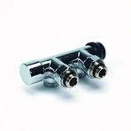 Begetube Optima bloc H thermostatisable 50-100% raccordement mural 1/2 x M24 - valeurs Kv réglables - chromé