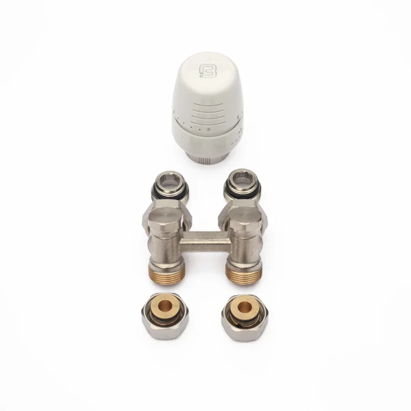 Begetube set radiateur de raccordement 1 avec bloc H pour raccordement mural